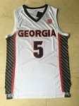 NBA 5 Edwards Georgia Maillot blanc noir